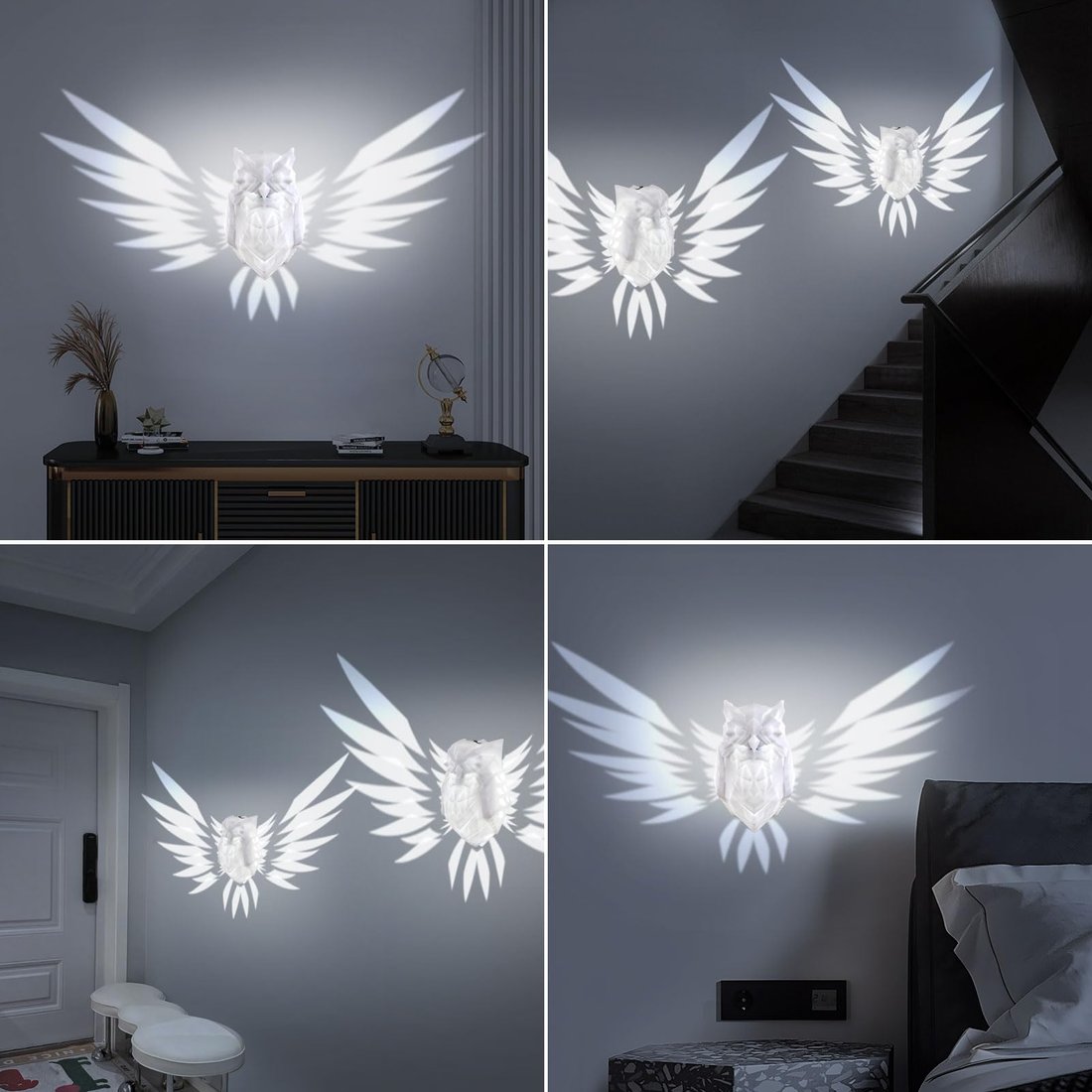 3D Animal Owl Wall Light