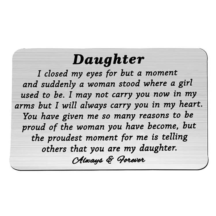 Last Day 75% OFF - ✍️Metal Engraved Card - Message of Love💞