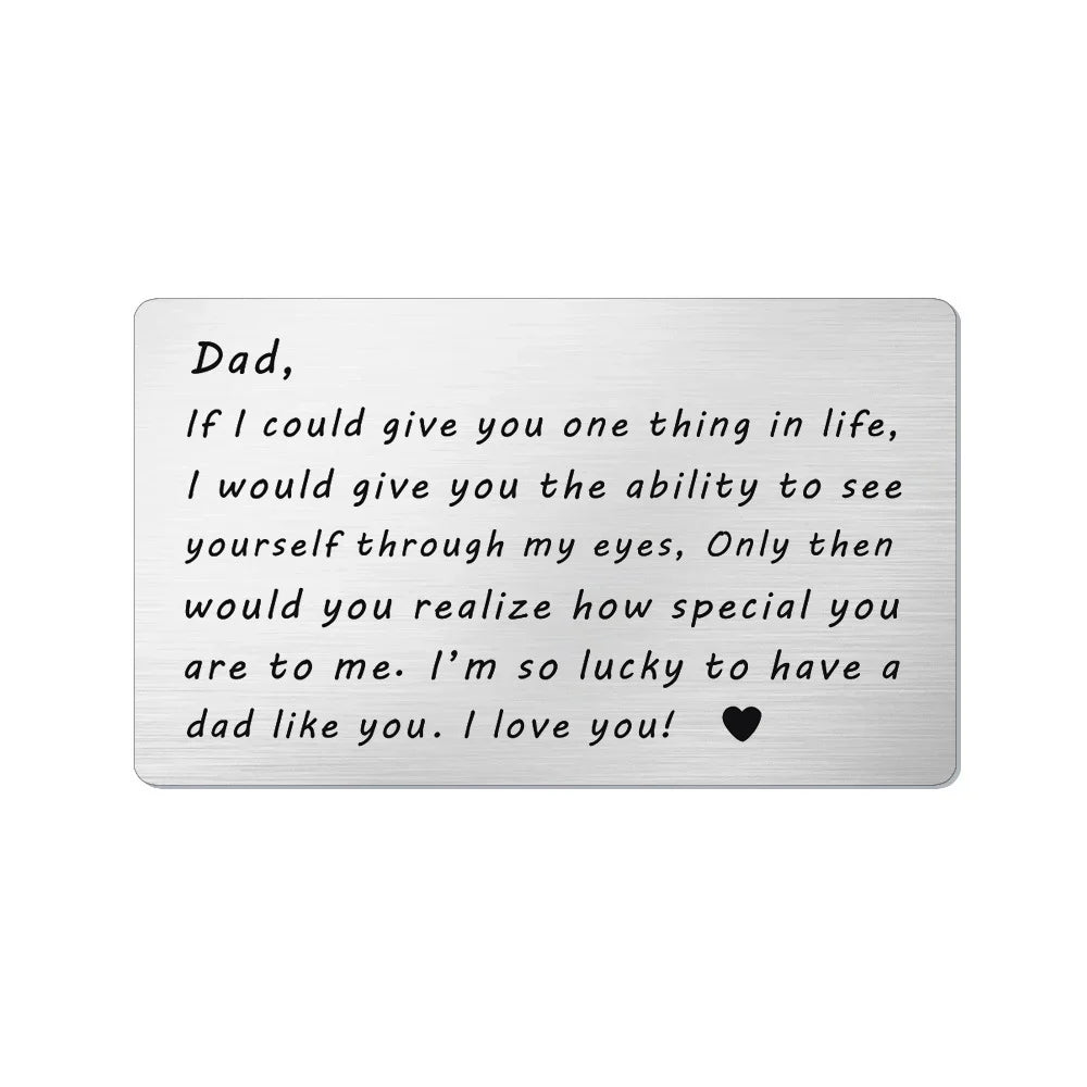 Last Day 75% OFF - ✍️Metal Engraved Card - Message of Love💞