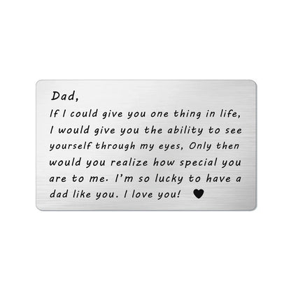 Last Day 75% OFF - ✍️Metal Engraved Card - Message of Love💞