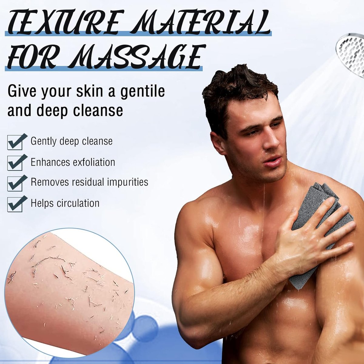 🔥Extended Exfoliating Back Scrubber with Handles