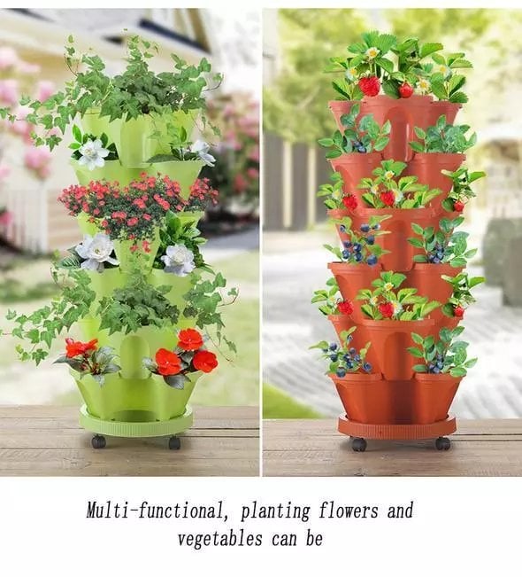 Plant Festival Special - Stand Stacking Planters Strawberry Planting Pots