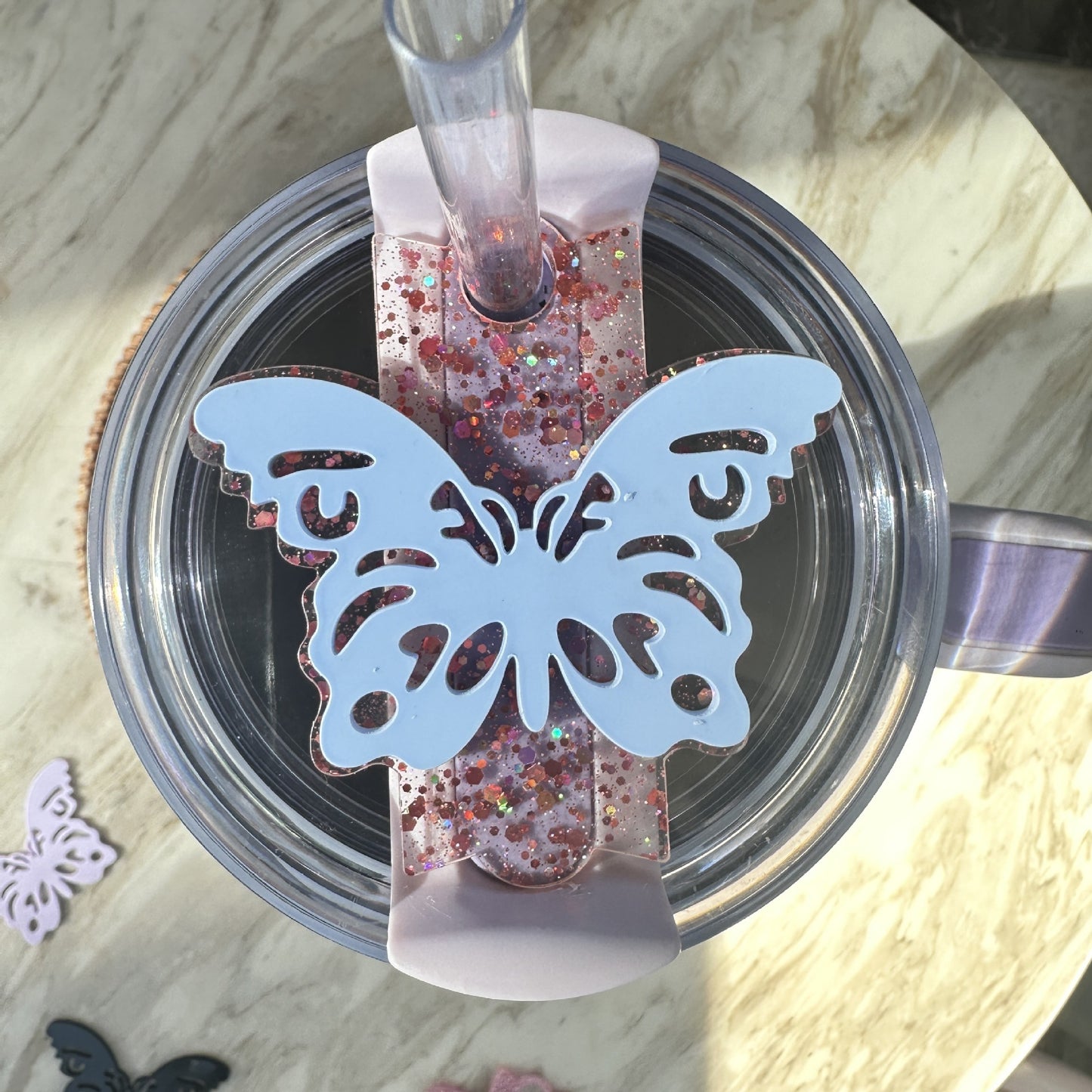 🦋Acrylic Cup Plate Accessory🎀