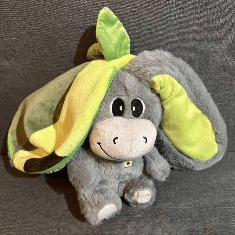 Stress relief sleeping plush donkey