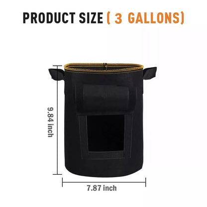 5/7/10Gallon Potato Planting Growing Thickened Nonwoven Plant Fabric Pot Nursery Bags for Home Gardening