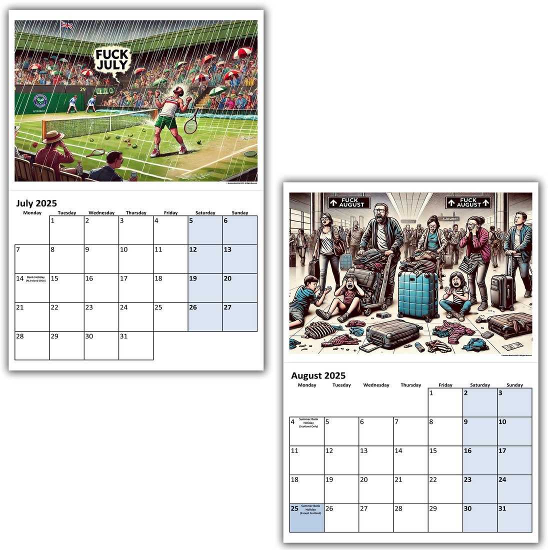 2025 Fuck The Year Adult Calendar