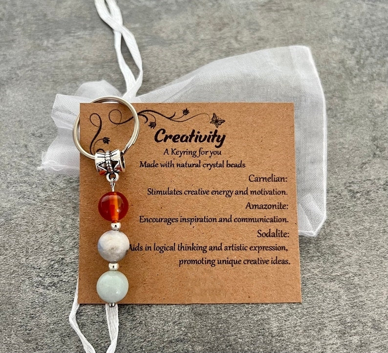 🌟Natural crystal keychain 🌟
