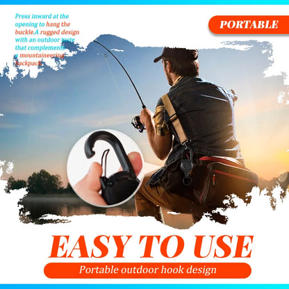 Outdoor Automatic Retractable Wire Rope Lure Tactical Keychain