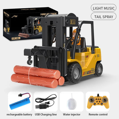 Roll over image to zoom in RC Forklift Truck, 2 in 1 Transform Lift Fork & Hook