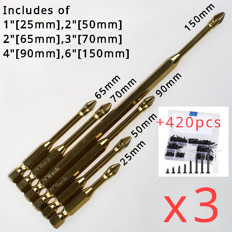 Magnetic Screwdriver Bit(S3 Alloy Steel)