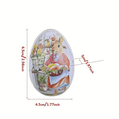 Vintage Easter Egg Tin Boxes – Set of 6