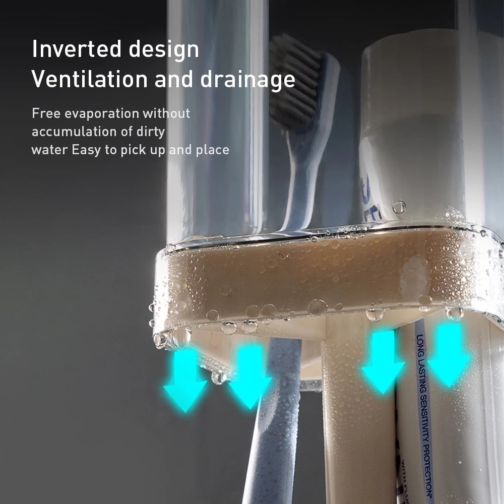🪥 Stylish Toothbrush Holder with Cover