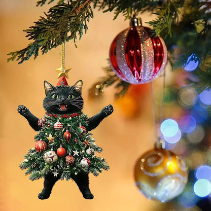 🔥Last Day Promotion 49% OFF🎁Funny Black and White Cats Christmas Ornament