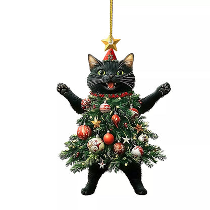 🔥Last Day Promotion 49% OFF🎁Funny Black and White Cats Christmas Ornament