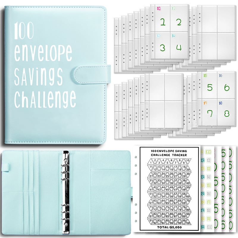 ✨Limited Time Discount✨- ✉️100 Envelope Challenge Binder | Easy And fun Way To Save Money