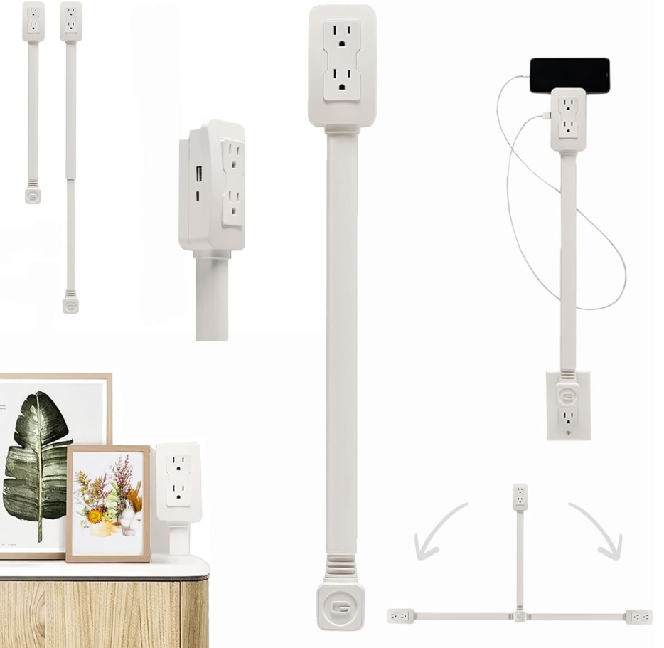 🔌 Power socket expander - 180° rotation, expand more possibilities! ⚡✨