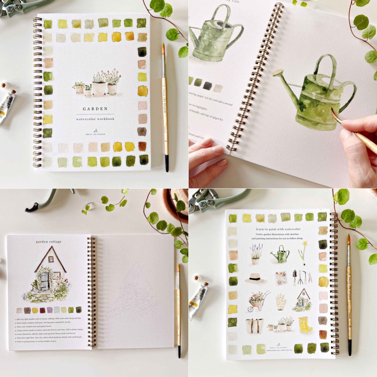 🔥LAST DAY 60% OFF - 💕Watercolor Workbook 🖼️Beginner-Friendly