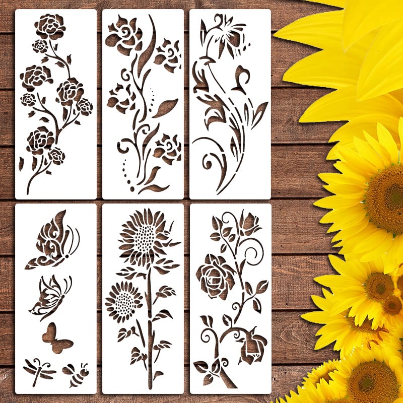 🏡New Year Spring Sale 49% OFF -Garden Fence Large Flower Stencils🌻DIY Decoration