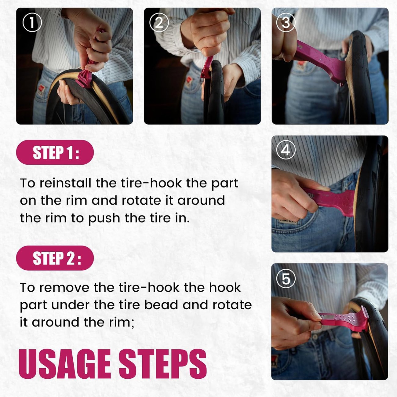 48% OFF 🚵2-in-1 Bicycle Tyre Lever Crowbar👨‍🔧