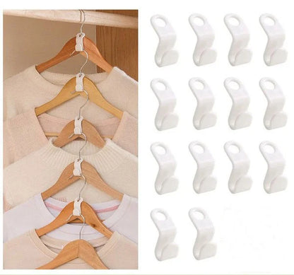 Space-Saving Clothes Hanger Connector Hooks ( 10pcs/set )