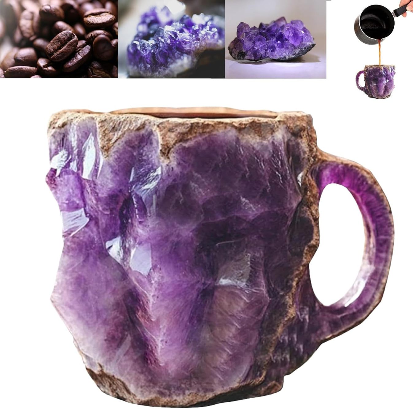 🔥 Last Day Sale Price | 🎁 🥃2024 New Mineral Crystal Coffee Mugs
