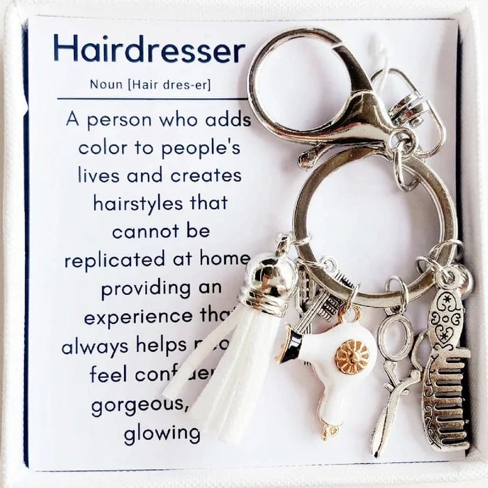 🎁LAST DAY 49% OFF💕Hairstylist Gift Keychain