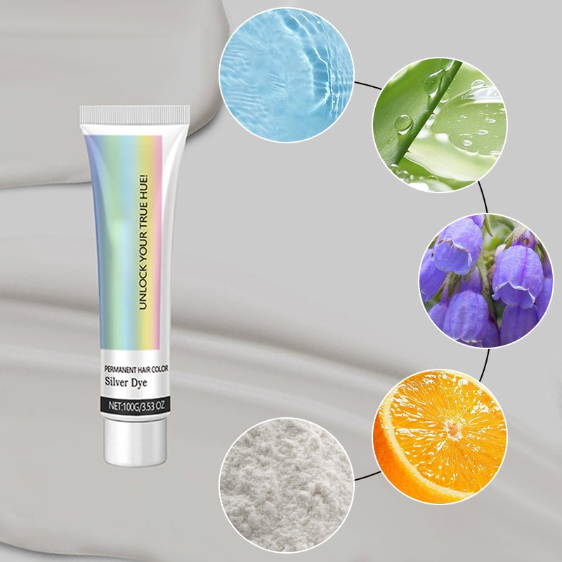 ✨This Week's Special Price $9.99💥 2-in-1 Natural Essence Extract Silver Hair Dye