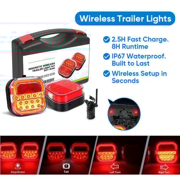 🎉LAST DAY 50% OFF🔥Wireless Trailer Lights Kit