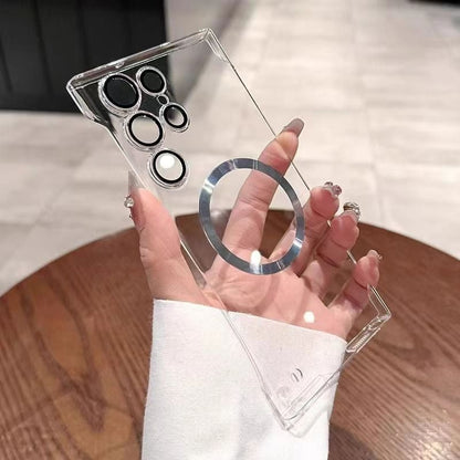 🔥New In Samsung S25 Series Case - Samsung Frameless Magnetic Transparent Case