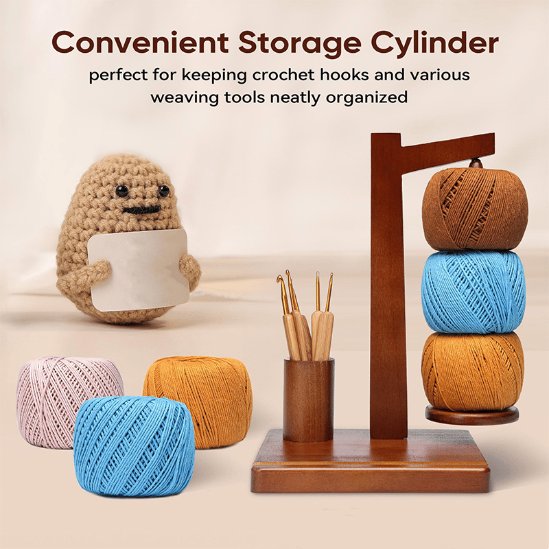(🎅Xmas Sale 49% OFF🎄) Wooden Yarn Spool Rack