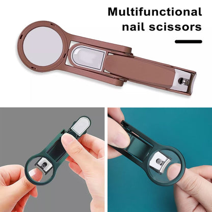🔍Multifunctional Nail Clipper with Magnifying Glass