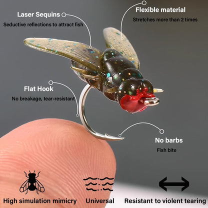 🔥Simulated Flies Fishing Attractor Bait Hook