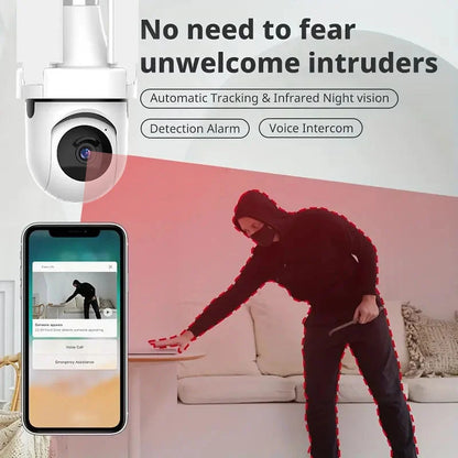 🔥Night Vision Wireless Light Bulb Security Cameras