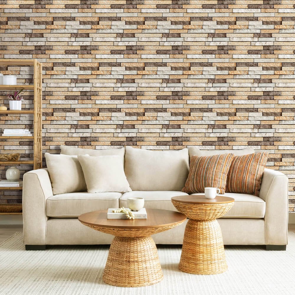 10Pcs 3D Peel and Stick Wall Tiles(12x12 inches)