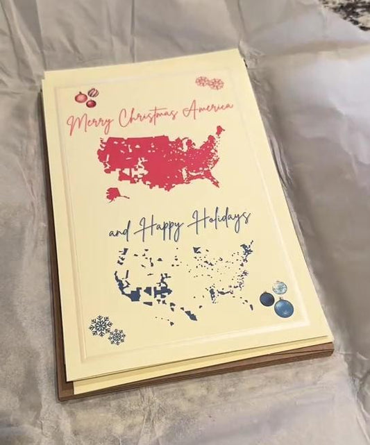 🎄2024 Merry Christmas America Card🔥Buy 6 Get 9 Free(30 Pcs) & Free Shipping