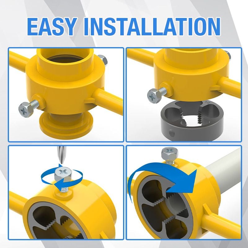 🔥Hot Sale 49%🔥6PCS Plastic Pipe Thread Die Kit