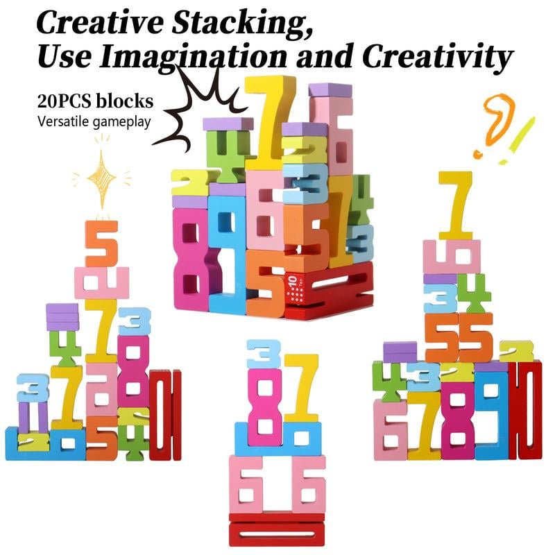 Montessori-Inspired Wooden Number Blocks – Unlock Your Child’s Potential!