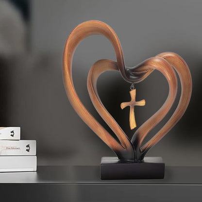 🔥 Easter Jesus Entwined Hearts Cross💞