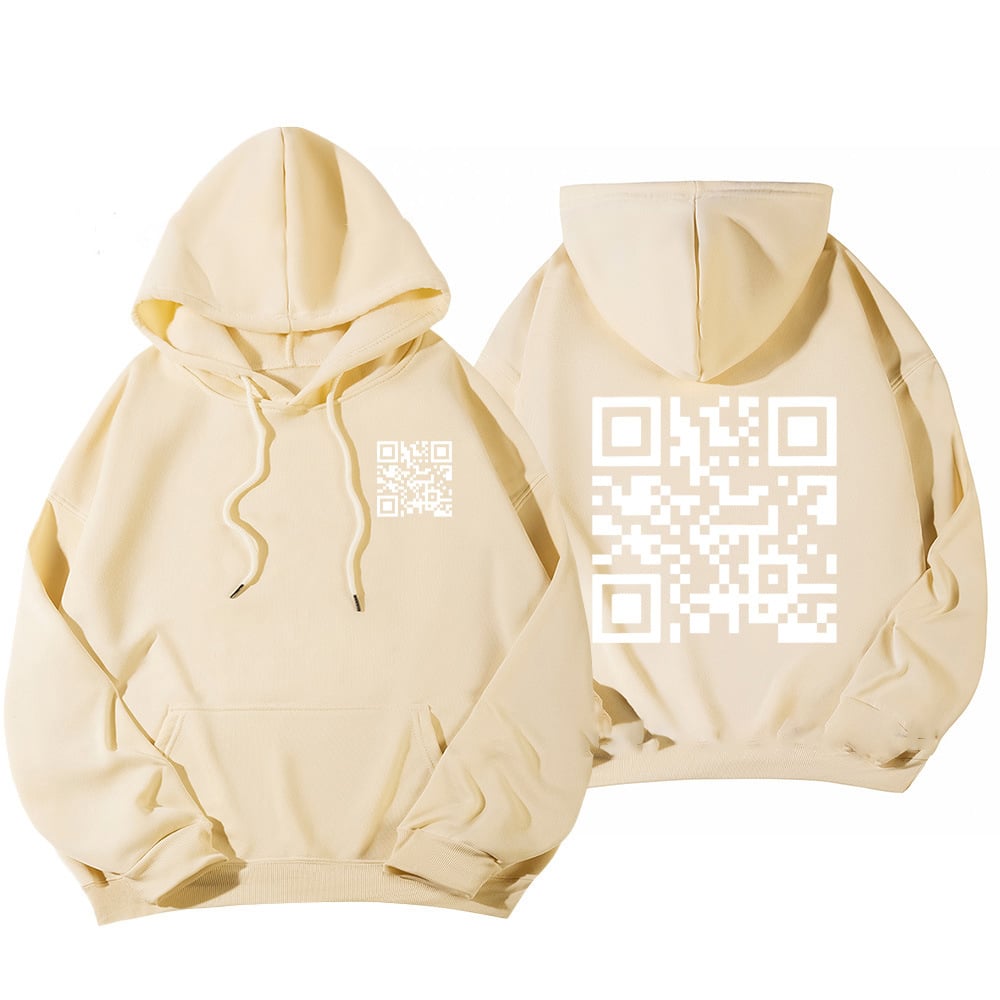 Funny FU QR Code Hoodie