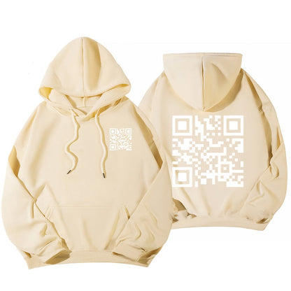 Funny FU QR Code Hoodie