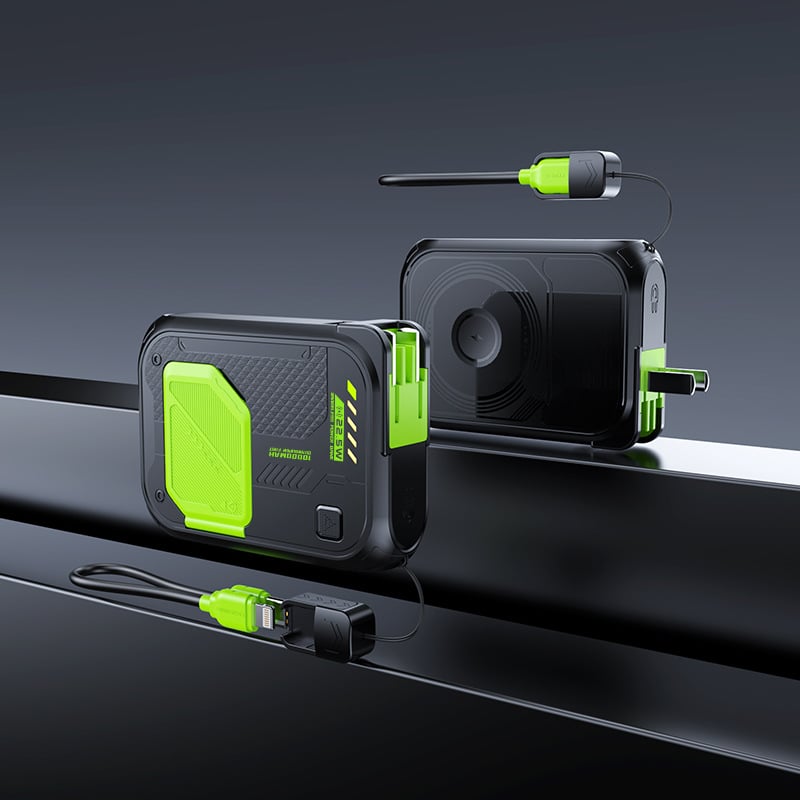 Multi-Functional 10000mAh Portable Wireless+Wired Charging Power Bank