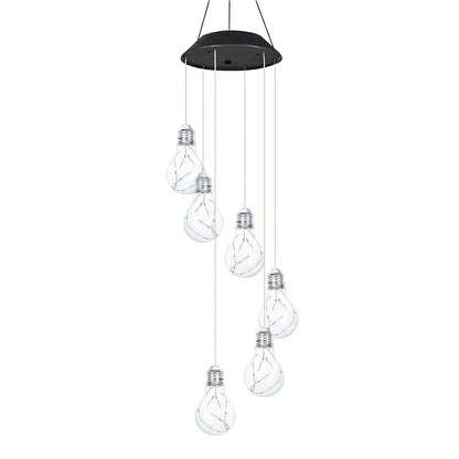 (🔥2025 BEST GIFT TO FAMILY🔥)Colorful LED Solar-Powered Light Bulb Wind Chimes