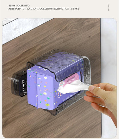🔥Multifunctional anti-glue glacier pattern tissue box