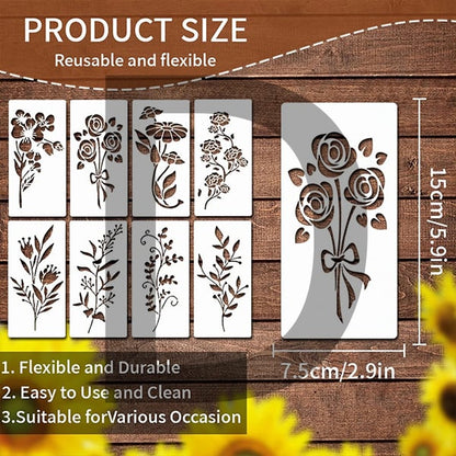 Sunflower🔥 Garden Fence Large Flower Stencils🌻DIY Decoration