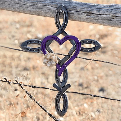 🎁Last Day Promotion 70% OFF - ❤️Natural Horseshoe Cross With Heart