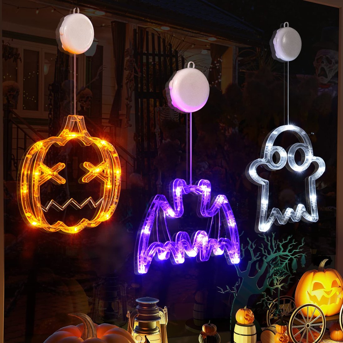 ✨ Upgrade Halloween Window Lights Decorations