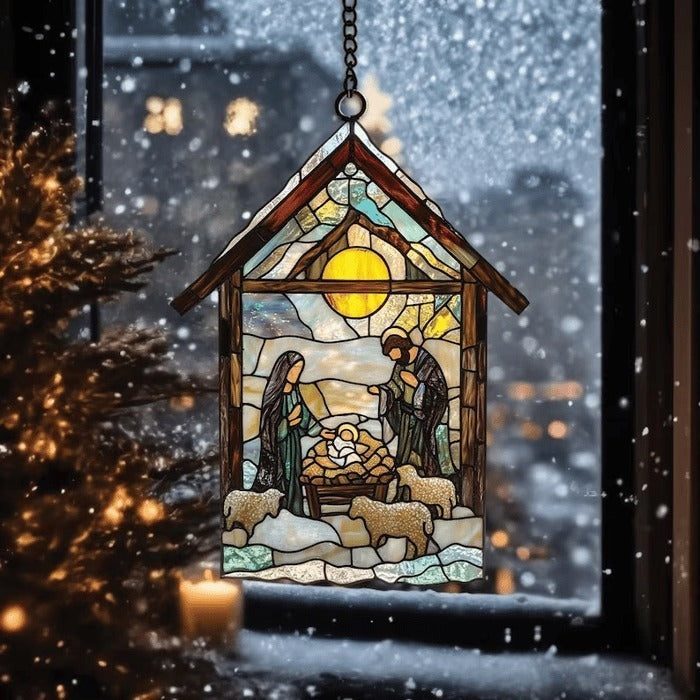 🎉Nativity Scene Suncatcher