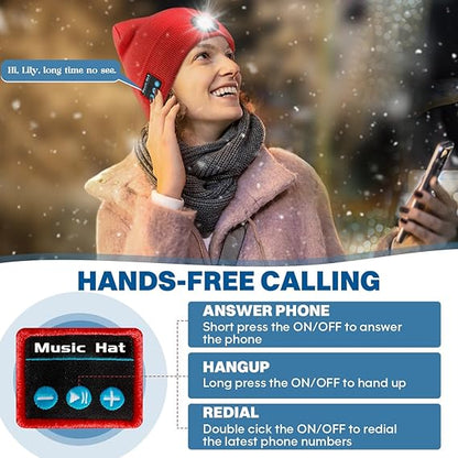 🎄Christmas Sales 49% OFF-2024 LED Bluetooth Beanie