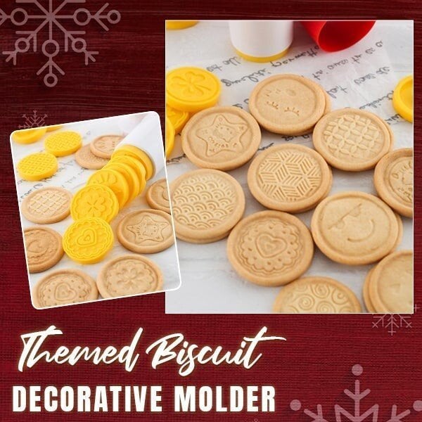 🎉Non-Stick Cookie Stamp & Cutter(6 Styles Set)