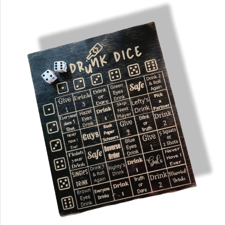 🎲Dice Drinking Game-"Don't go home tonight"game&"Drunk wars"game🍻